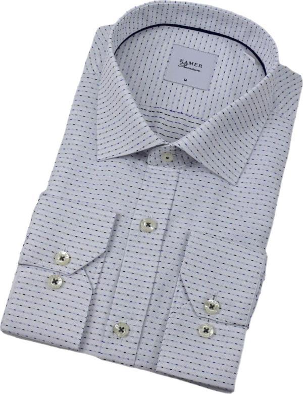 Erkek Klasik Puantiyeli  Uzun Kol Gömlek 3706 BGL-ST04395 - Image 1