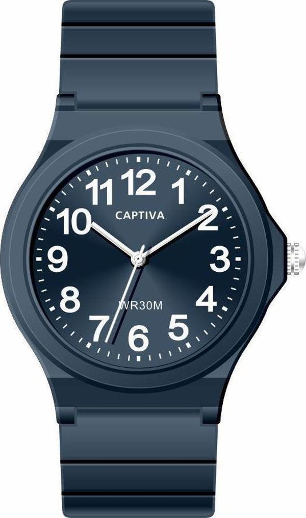 Captiva 30 mt Suya Dayanıklı Analog Silikon Kordonlu Çoçuk Kol Saati CP.YN.25.21 - Image 1