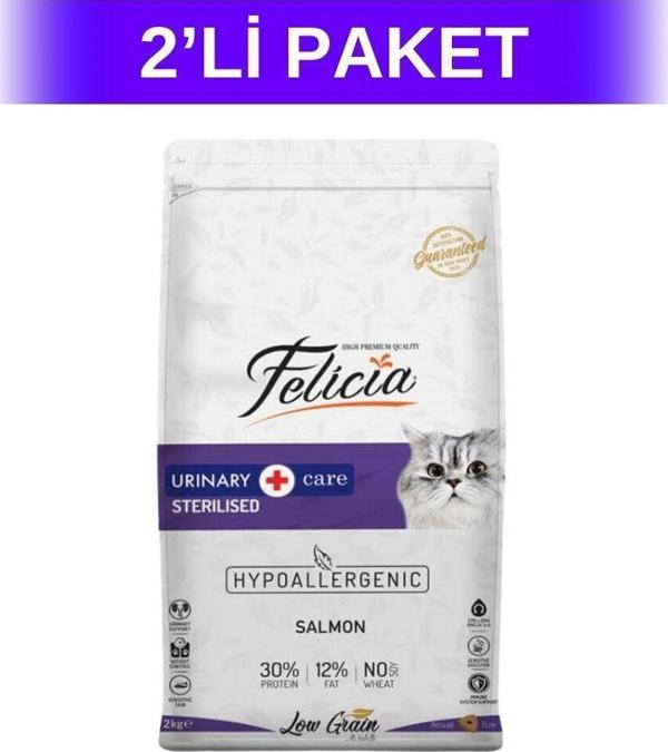 Felicia Somon Balıklı Kısır Yetişkin Kedi Maması 2 kg 2 Adet - Image 1