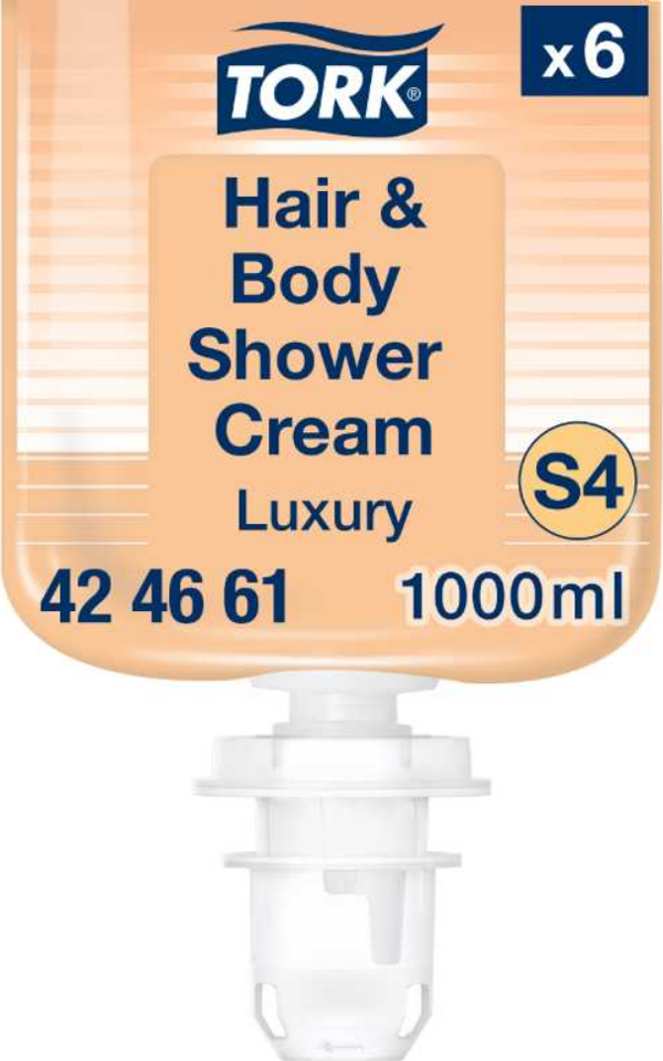 Tork Luxury Saç ve Vücut Sıvı Sabun 1 Litre x 6 Adet (424661) - Image 1