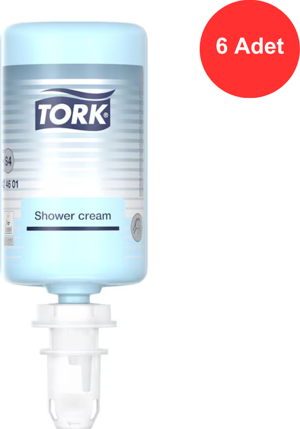 Tork El, Saç ve Vücut Banyo Duş Kremi 1 Litre x 6 Adet (424601) - Image 1