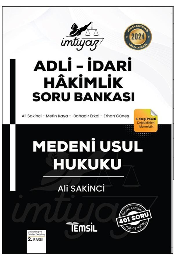 Temsil Kitap İmtiyaz Adli - İdari Hakimlik Medeni Usul Hukuku Soru Bankası / 9786256623279 - Temsil Kitap - Image 1