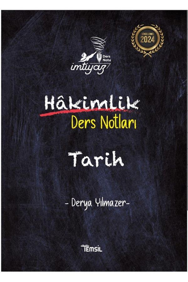 Temsil Kitap Hakimlik Ders Notları Tarih / Derya Yılmazer  9786256623101 - Temsil Kitap - Image 1