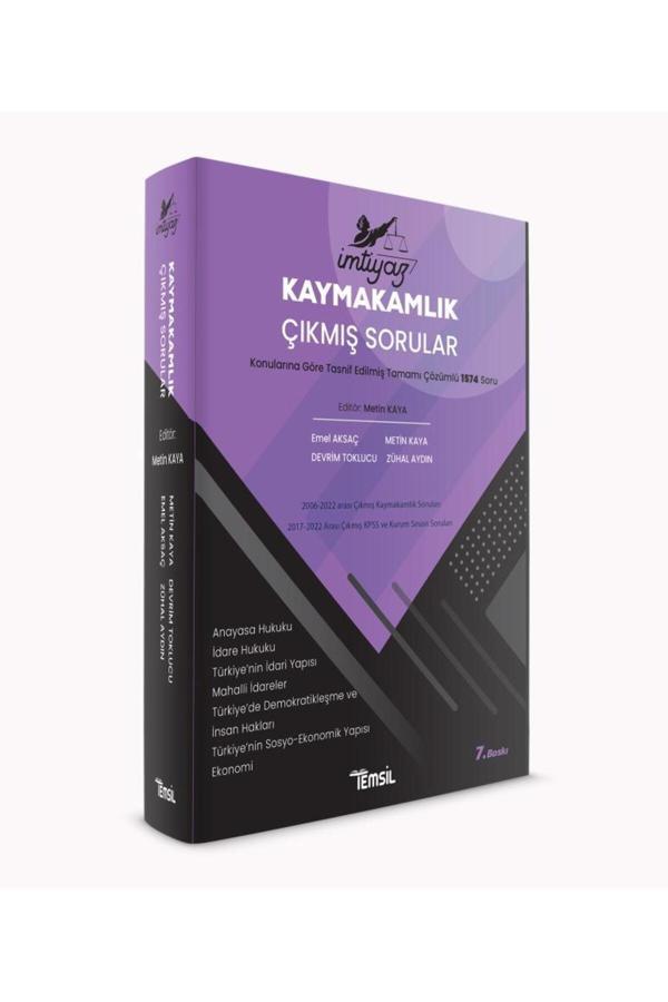 Temsil Kitap İmtiyaz Kaymakamlık Çıkmış Sorular - Temsil Kitap - Image 1