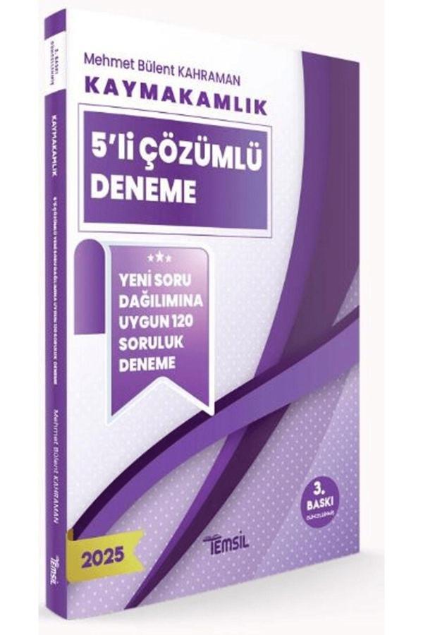Temsil Kitap Kaymakamlık 5’Li Çözümlü Deneme / Mehmet Bülent Kahraman / 9786256623934 - Temsil Kitap - Image 1