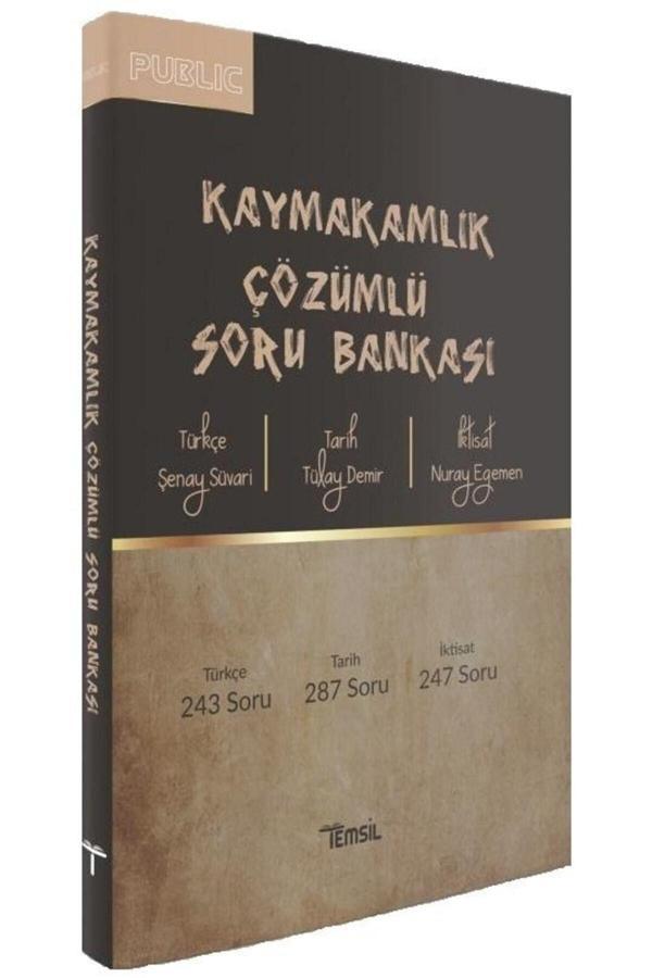 Temsil Yayınları Kaymakamlık Publıc Soru Bankası Çözümlü - Tülay Demir, Şenay Süvari, Nuray Egemen - Temsil Yayınları - Image 1