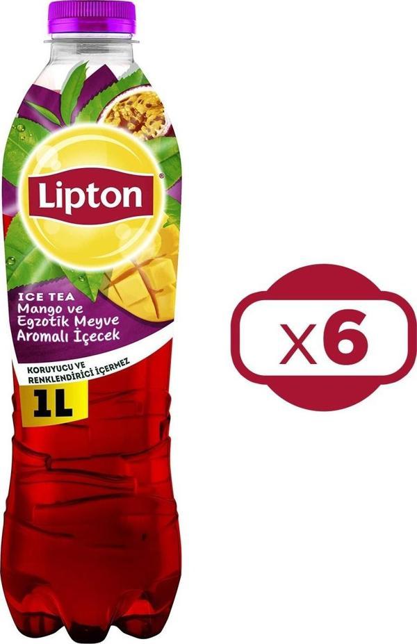 Lipton Ice Tea Mango 1 lt x 6 Adet - Image 1