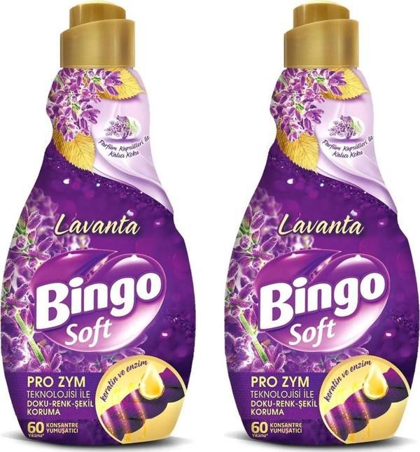 Bingo Soft Konsantre Çamaşır Yumuşatıcısı Lavanta 1440 ml X 2 Adet - Image 1