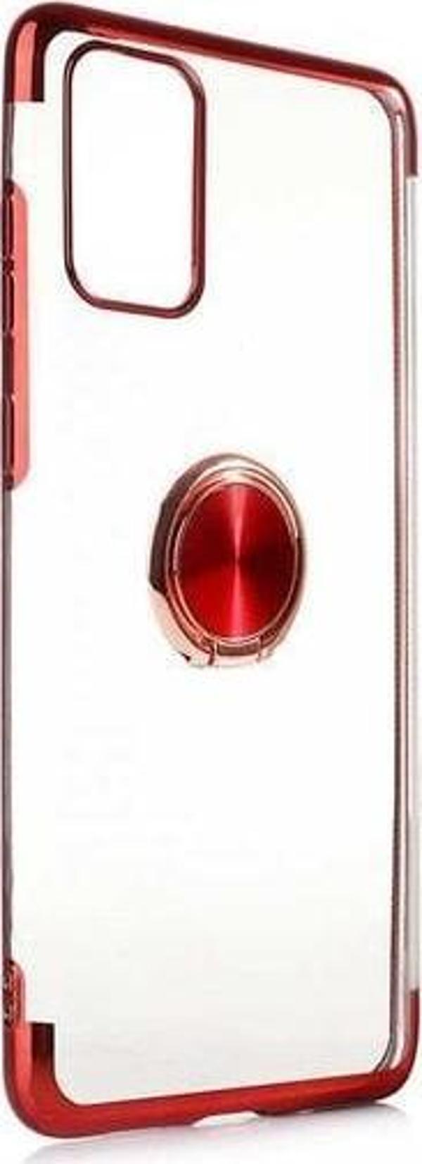 Galaxy S20 Kılıf Kenarları Renkli Yüzüklü Manyetik Silikon - Image 1