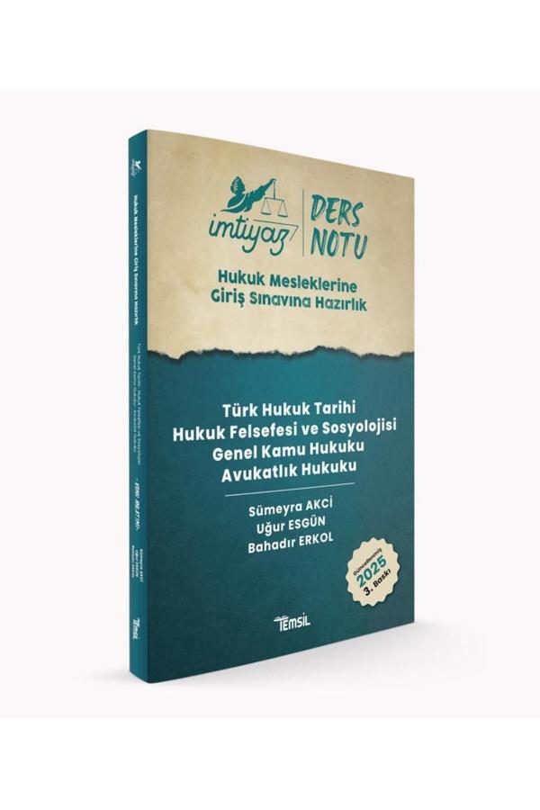 Temsil Kitap İmtiyaz Türk Huk. Tarihi Hukuk Felsefesi Ve Sosyolojisi-Genel Kamu Huk-Avukatlık Huk. Ders Notları - Temsil Kitap - Image 1