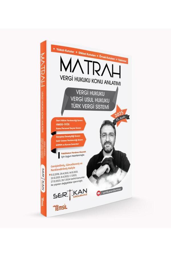 Temsil Kitap Matrah Vergi Hukuku Konu Anlatımı - Temsil Kitap - Image 1
