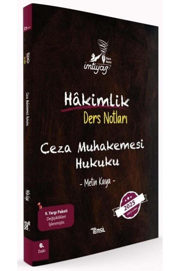 Temsil Kitap Temsil 2025 Baskı İmtiyaz Hakimlik Ceza Muhakemesi Hukuku Ders Notları - Temsil Kitap - Image 1