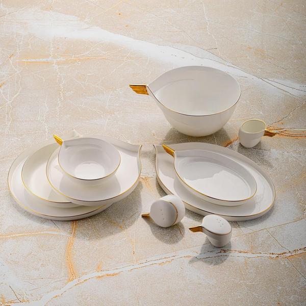 Jumbo Goddess Gold 61 Parça 12 Kişilik Yemek Takımı - Image 1