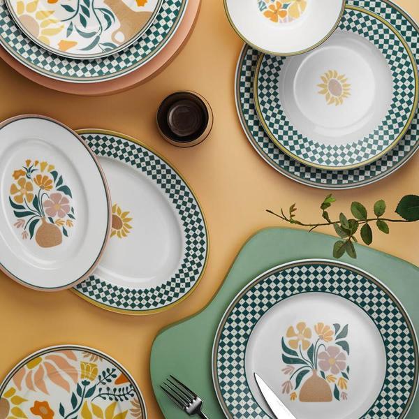Kütahya Porselen 885631 Bone Kalipso 50 Parça 12 Kişilik Yemek Takımı DG-755 - Image 1