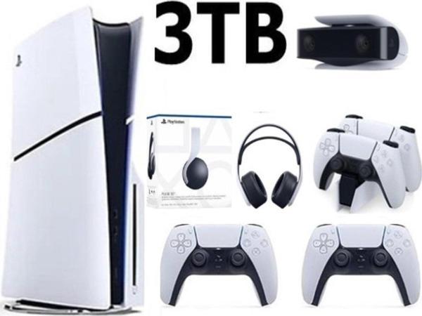 Playstation 5 Slim Cd Edition 3TB +2.Dualsense Kol +Kamera+3D Plus Kulaklık+ Şarj İstasyonu - Image 1
