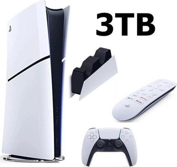 Playstation 5 Slim Dijital 3TB+ŞARJ İSTASYONU+MEDİA KUMANDA - Image 1