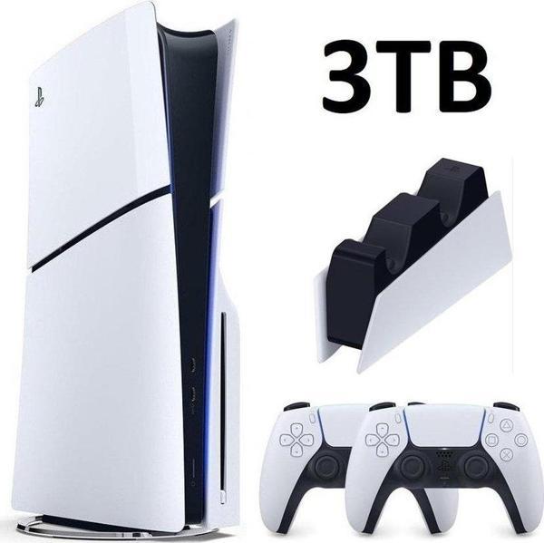 Sony Playstation 5 Slim Cd Edition 3TB+ 2. Dualsense Kol + Sarj istasyonu - Image 1