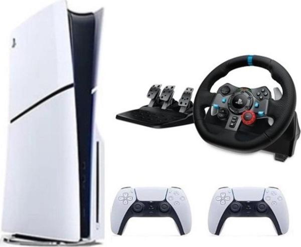 Sony Playstation 5 Slim Cd'li Edition + 2. Dualsense + G29 Driving Force Yarış Direksiyonu - Image 1