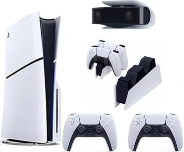 Sony Playstation 5 Slim CD'Lİ Edition +2.Dualsense + Şarj İstasyonu+ PS5 KAMERA - Image 1