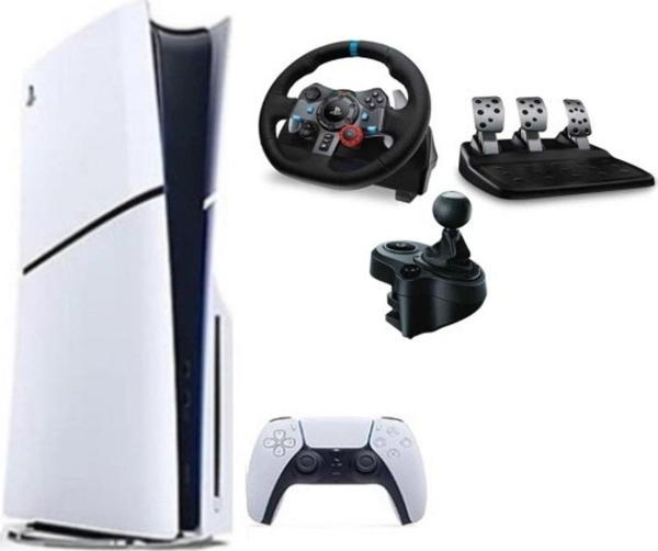 Sony Playstation 5 Slim Cd'li Edition+ G29 Driving Force Yarış Direksiyonu + Shifter - Image 1
