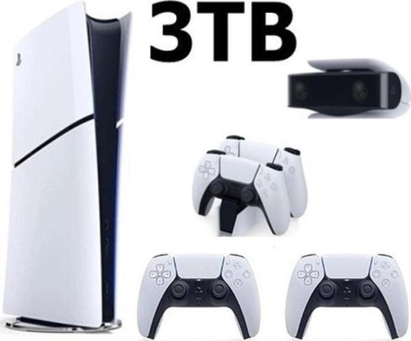 Sony Playstation 5 Slim Dijital 3 TB Edition +2.Dualsense+Şarj İstasyonu+PS5 KAMERA - Image 1