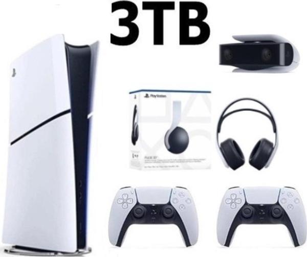 Sony Playstation 5 Slim Dijital 3TB +2.Dualsense+PS5 KAMERA +3D PLUS KULAKLIK - Image 1