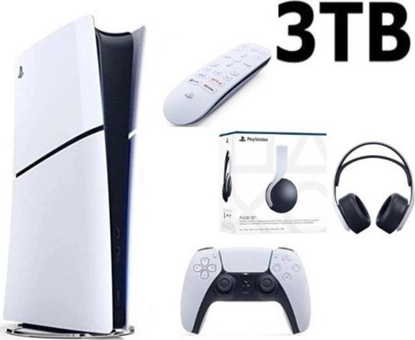 Sony Playstation 5 Slim Dijital Edition 3TB + Media kumanda +3D PLUS KULAKLIK - Image 1