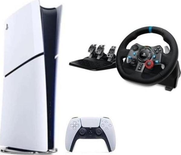 Sony Playstation 5 Slim Dijital Edition+ G29 Driving Force Yarış Direksiyonu - Image 1