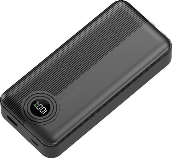 W4 20.000MAH 2x Type C Kablolu 22.5W Pd LED Göstergeli 18w Giriş 20w Çıkış Powerbank - DCA0068 - Image 1