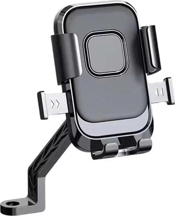 Bisiklet Motosiklet Telefon Tutucu Ayna Bağlantılı,Otomatik Kilitlemeli Metal Bağlantı Aparatlı - Image 1