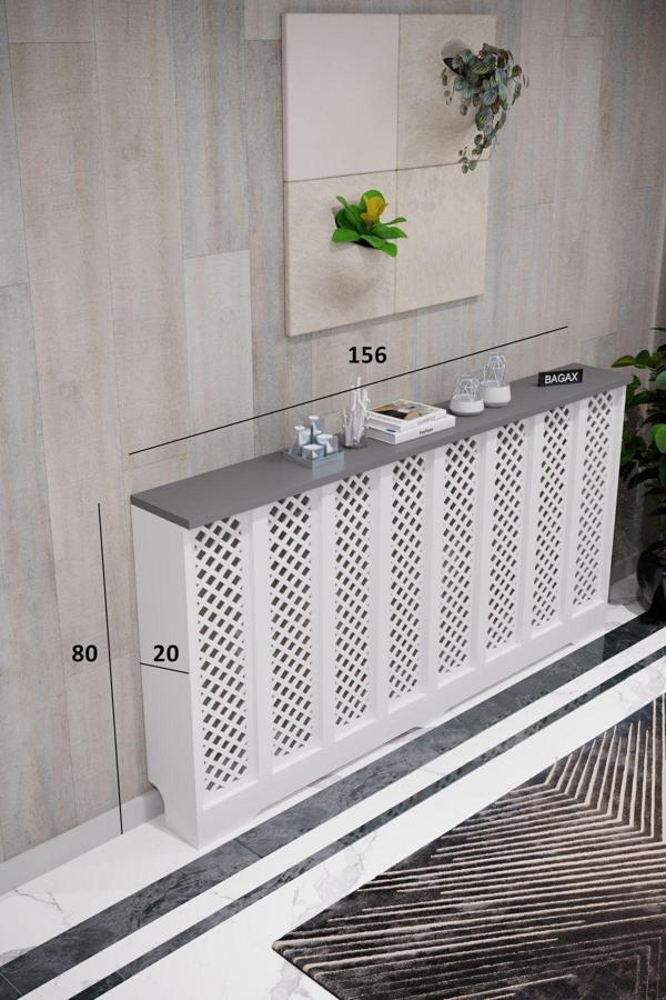 Bagax Petek Onu Dresuar Kaplama 156Cm Cok Amacli Dolaplar Mobilya Kalorifer Petek Onu Kapatma - Image 1