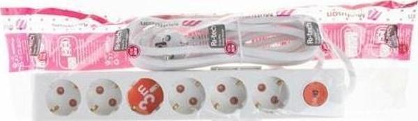 Ri-Tech 6 Lı 3 Metre Anahtarlı Topraklı Grup Priz - Image 1