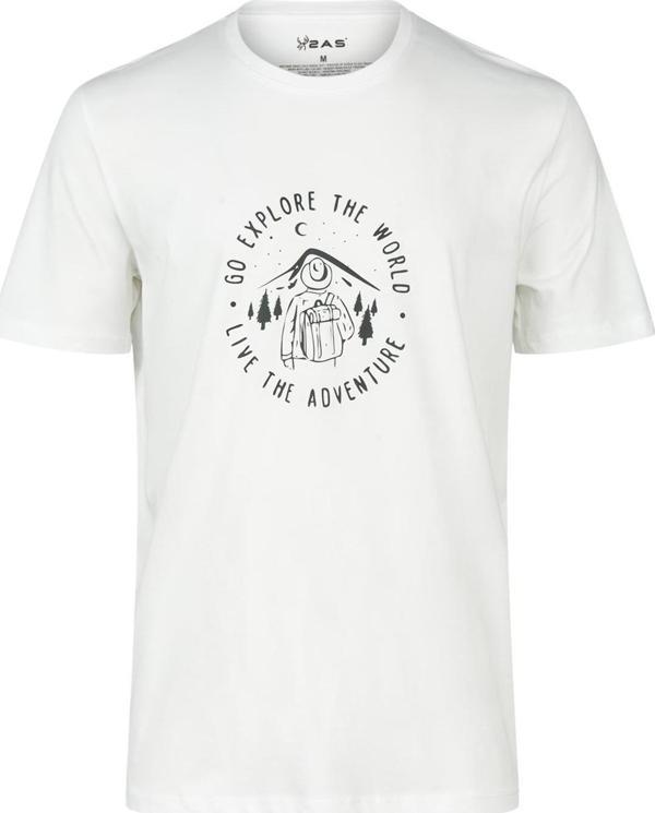 2AS Alex Baskılı Erkek Sıfır Yaka T-Shirt - Image 1