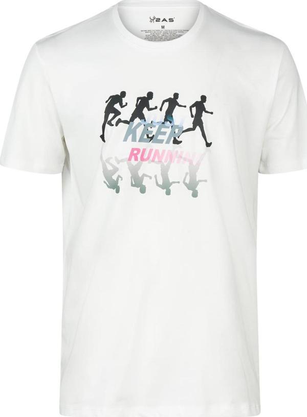 AS Alex Baskılı Erkek Sıfır Yaka T-Shirt - Image 1