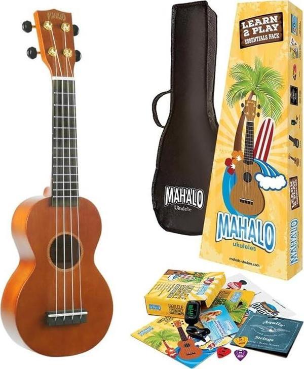 Mahalo Learn 2 Play Ukulele Seri (Kahverengi) - Image 1