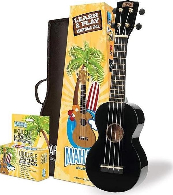 Mahalo Learn 2 Play Ukulele Seri (Siyah) - Image 1