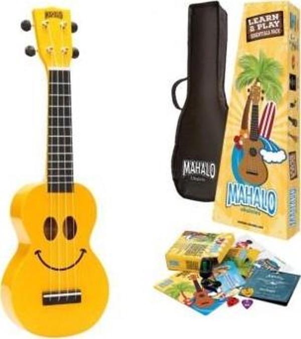 Mahalo Learn 2 Play Ukulele Seri (Yellow U-smile) - Image 1