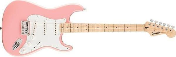 Squier FSR Sonic Stratocaster HT Akçaağaç Klavye WPG Shell Pink Elektro Gitar - Image 1