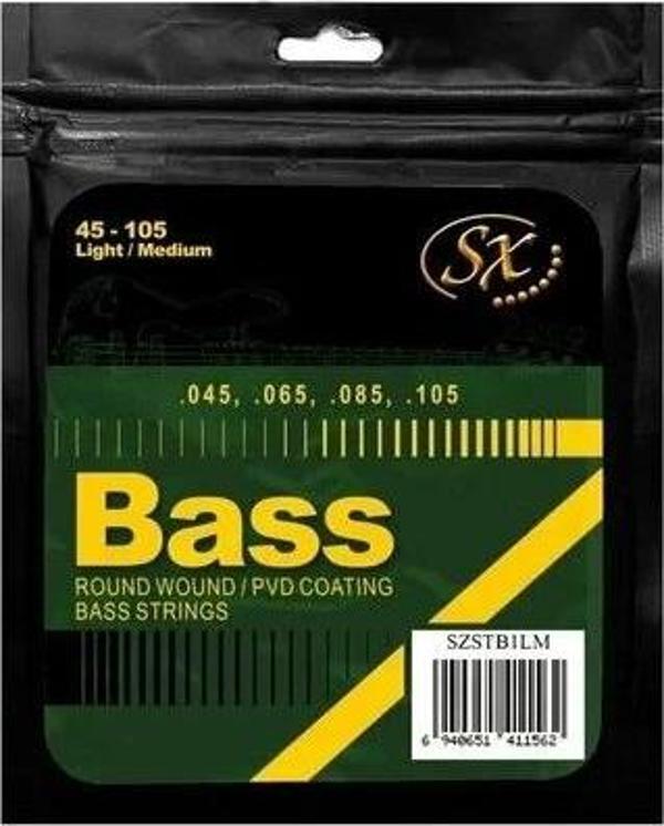SX SZSTB1LM Light Top Medium Bottom Bas Gitar Teli (045-0.0105) - Image 1