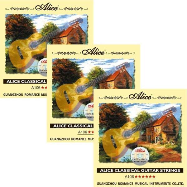 Master Music A106 Sert Gerilim Şeffaf Naylon Gümüş Kaplama 3 Lü Paket - Image 1