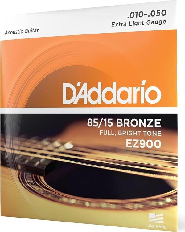 Master Music D'Addario Ez900 - Extra Light 010-050 Takım Tel Akustik Gitar Teli - Image 1