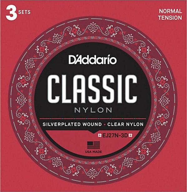 Master Music Ej27N-3D Klasik Gitar Tel Seti (4/4), 3Lü Paket Classıc Guıtar, 3 Set Value Normal Tensıon - Image 1