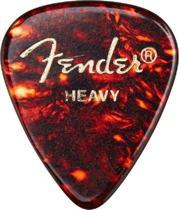 Master Music Fender Classic Celluloid Picks 351 Shape Made In Usa Shell Pick Heavy Pena - Image 1