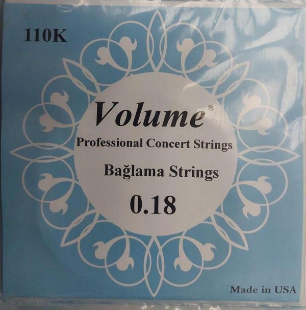 Master Music Kısa Sap Bağlama (Saz) Teli 0.18 Boncuksuz Concert Serisi Profesyonel Konser Teli - Image 1