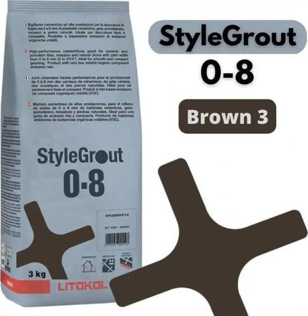 STYLEGROUT 0-8 BROWN 3 DERZ DOLGU 3 KG - Image 1