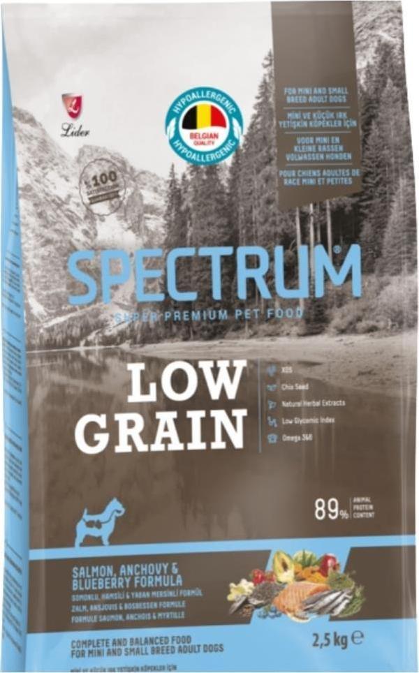 Spectrum Düşük Tahıllı Somon ve Hamsili Mini Irk Yetişkin Köpek Maması 2,5 kg - Image 1