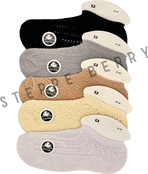 Steppe Berry 5 Çift File Sneakers Çorap - Image 1