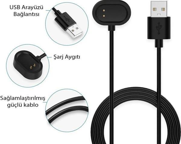 34Center Realme Band 2 Akıllı Bileklik Uyumlu Usb Şarj Kablosu - Image 1