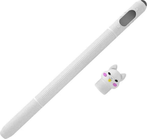 Dmay Apple Pencil 2. Nesil Uyumlu Koruyucu Silikon Kılıf  Sevimli Kedi Figürlü (Ürün Kalem Değildir) - Image 1