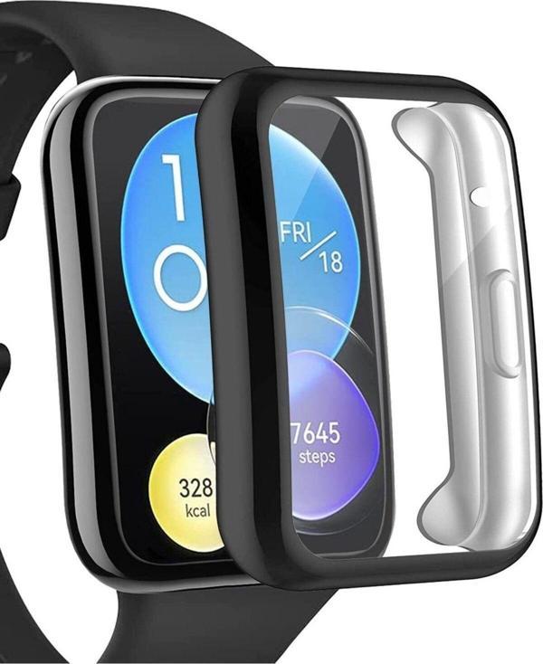 Dmay Huawei Watch Fit 2 Uyumlu 360 Koruma Ultra Silikon Kılıf - Image 1